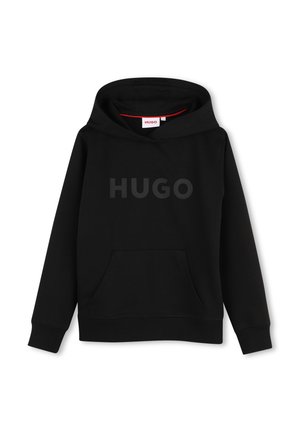 HUGO Kids, HOODED SWEATSHIRT - Hoodie - black