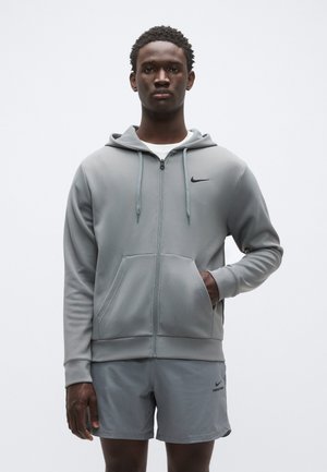 Nike Performance FLEX - Φούτερ με φερμουάρ - smoke grey/black