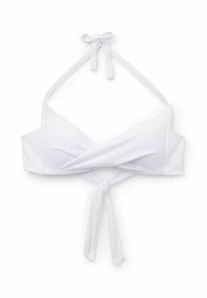 Calzedonia, PREMIUM FIT TRIANGLE - Horní díl bikin - white