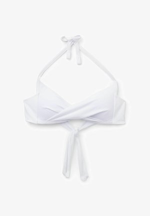 Calzedonia, PREMIUM FIT TRIANGLE - Horní díl bikin - white
