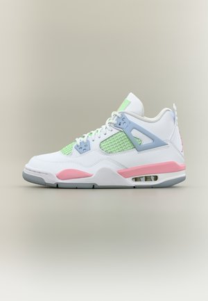 AIR JORDAN 4 RETRO UNISEX - Magas szárú sneakerek - white/med soft pink/half blue/vapor green