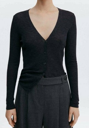 Chaqueta de punto - mottled black