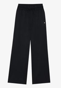 WIDE LEG MID RISE TRACKSUIT BOTTOMS - Joggebukse - black