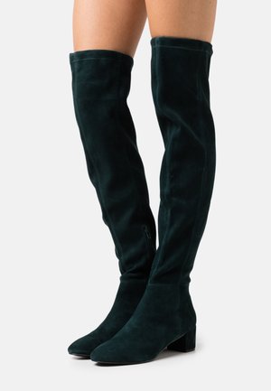 Minelli Overknee laarzen - dark green