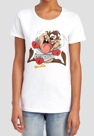 Warner Brothers, TAZ LOVE LOCKED VALENTINE'S DAY - Print T-shirt - white