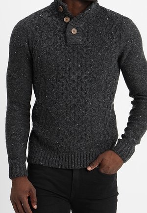 Trui - mottled dark grey