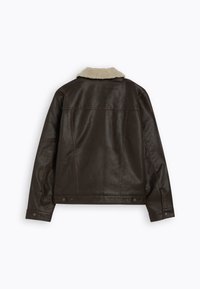 Levi's® TRUCKER COLLAR - Μπουφάν από συνθετικό δέρμα - brown