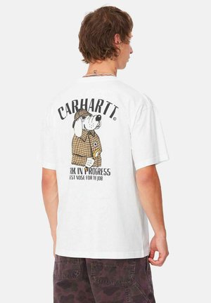 Carhartt WIP INSPECTOR - Camiseta estampada - white