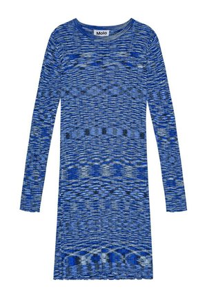 CAMILLE - Stickad klänning - blue moulin