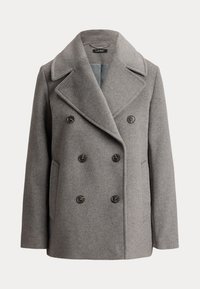 OVERSIZE-COLLAR DOUBLE-BREASTED COAT - Klassischer Mantel - heather grey