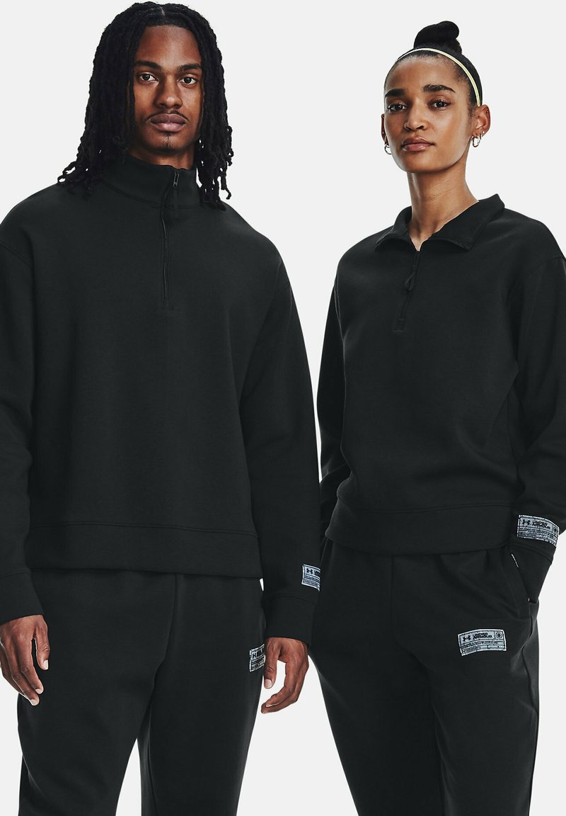 Under Armour LONGSLEEVES UNISEX SUMMIT Sweatshirt black/anthracite