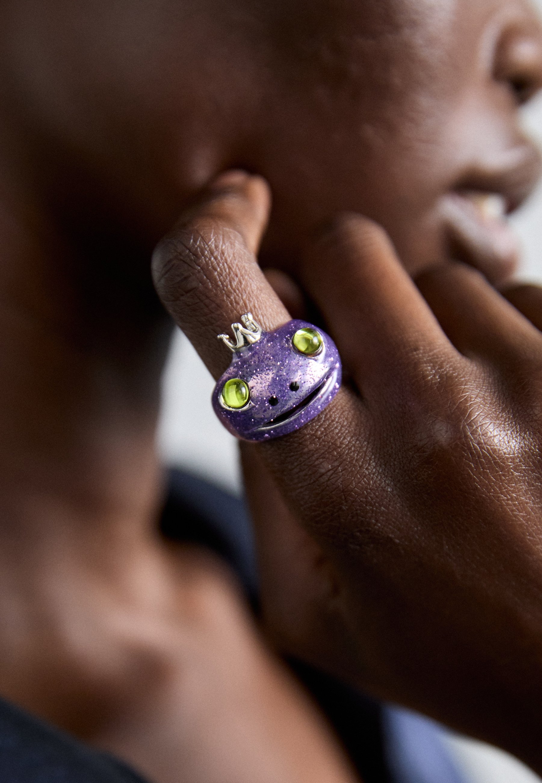 Collina Strada FROG PRINCE - Ring - glitter lilac/lilac