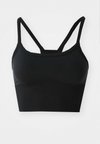CONTOURING SEAMLESS STRAP BRA - Light support sports bra - black