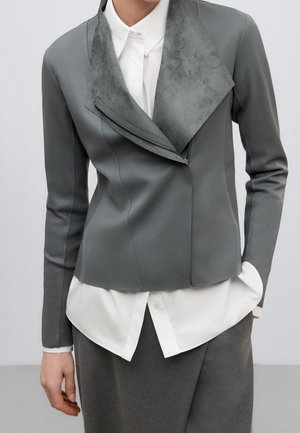 Kunstlederjacke - dark grey