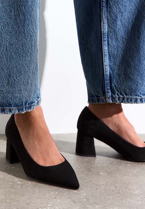 New Look Wide Fit WIDE FIT BLOCK HEEL COURT - Pumps - black
