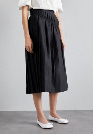 MM6 Maison Margiela MIDI  - Pleated skirt - black