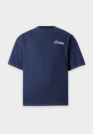 Dickies, CORNVILLE TEE - Тениска с щампа - navy