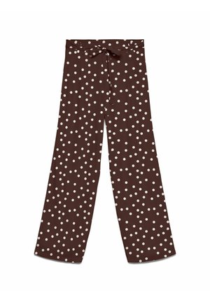 Vero Moda, TROUSERS VMELISA TROUSERS - Pantalon classique - chocolate martini