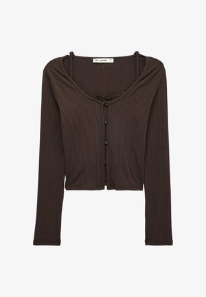 Koton, CREW NECK T-SHIRT. - Vest - brown