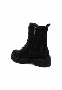 XTI Botines con cordones - black