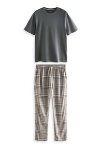 Unselected, slate grey check
