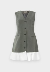 STEVEN SHORT DRESS - Päevakleit - grey/white