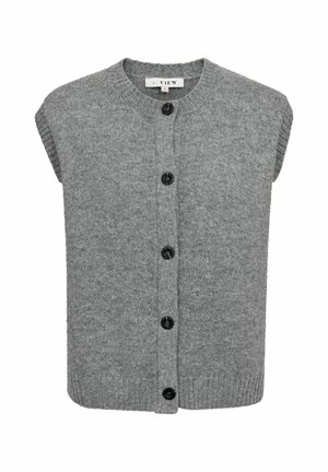 A-VIEW, Gilet - medium grey melange