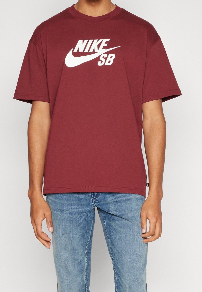 Nike SB Triko s potiskem - dark red