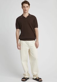 BZB AJOURÉE - Polo - marron foncée