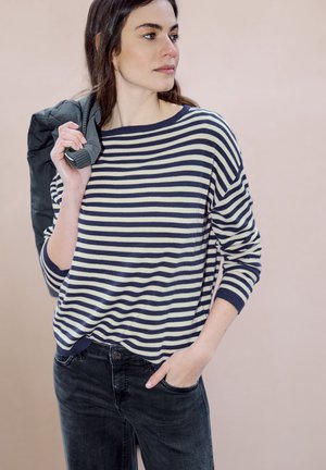 Street One Studio GESTREIFTER - Pullover - blau