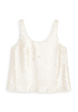 ARKET, ARKET SEQUIN TANK TOP - Débardeur - beige