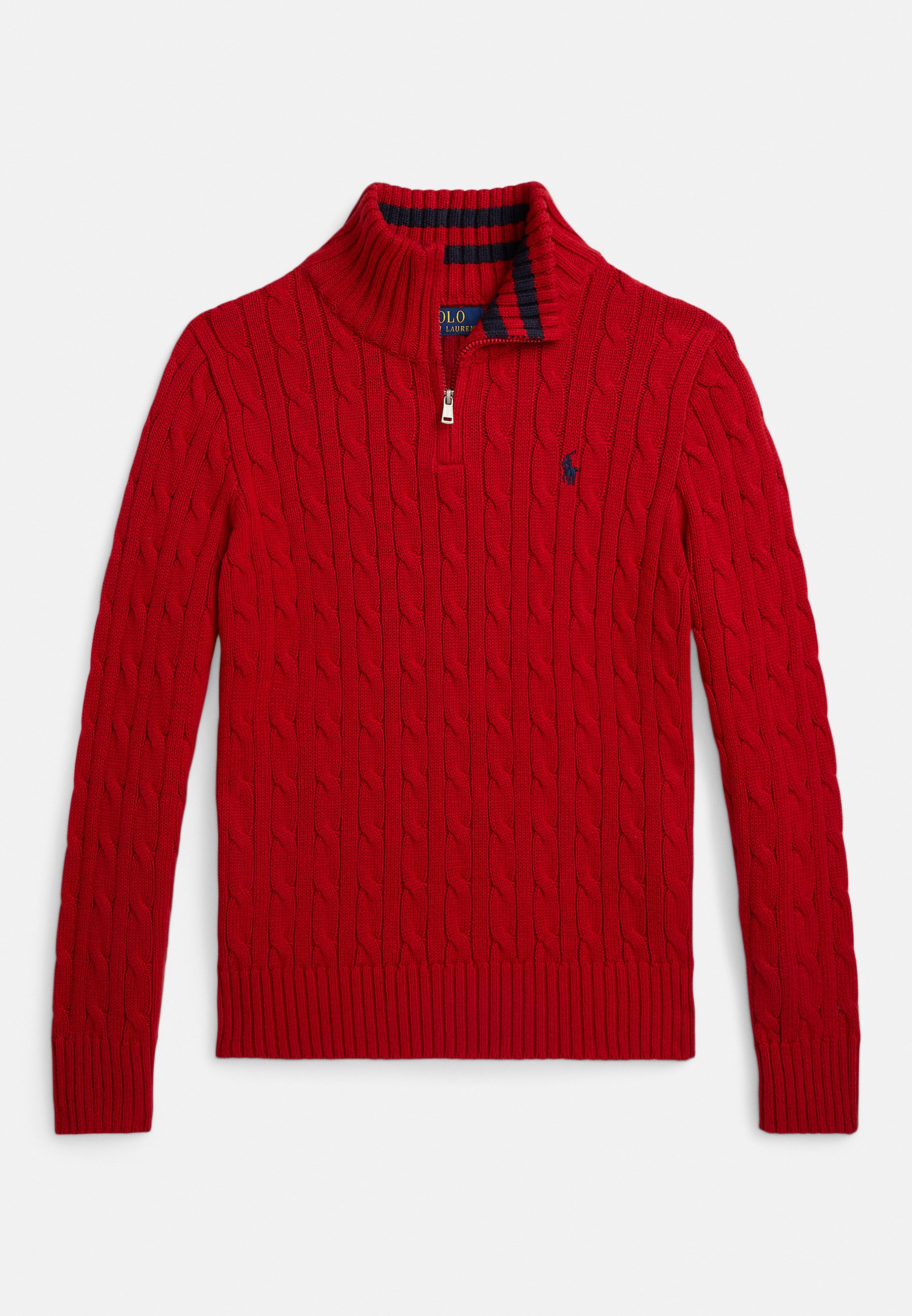 Polo Ralph Lauren CABLE-KNIT COTTON QUARTER-ZIP SWEATER 7-14Y