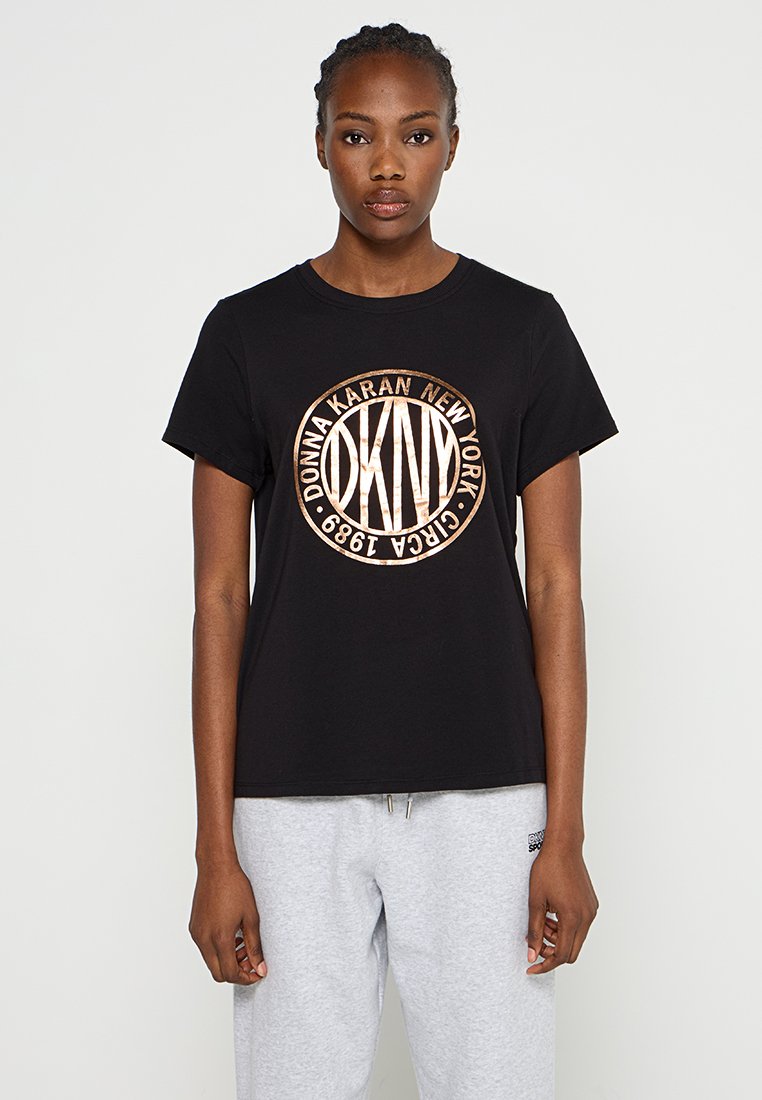 DKNY Sport T-shirt print zwart