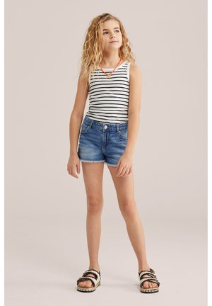 WE Fashion RIDGE - Jeans Shorts - dark blue