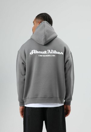 OVERSIZED - Sweat à capuche - smoked
