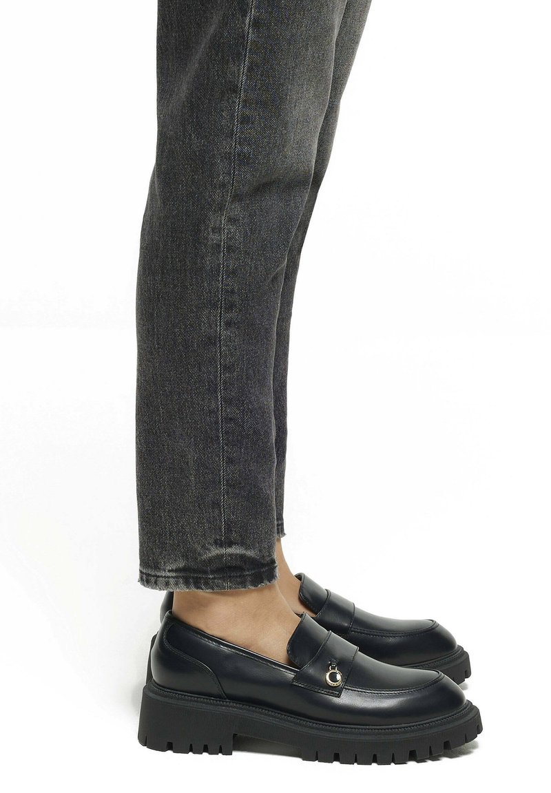 River Island - Scarpe Oro Con Plateau E Fascette Incrociate - Foto 4