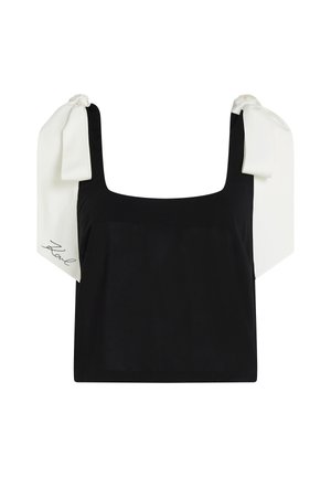 KARL LAGERFELD, SIGNATURE BOW SHEER - Accessoire de plage - black