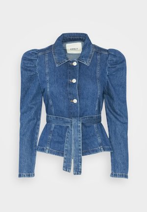 ONLY ONLJULES BELT JACKET - Jeansjacke - medium blue