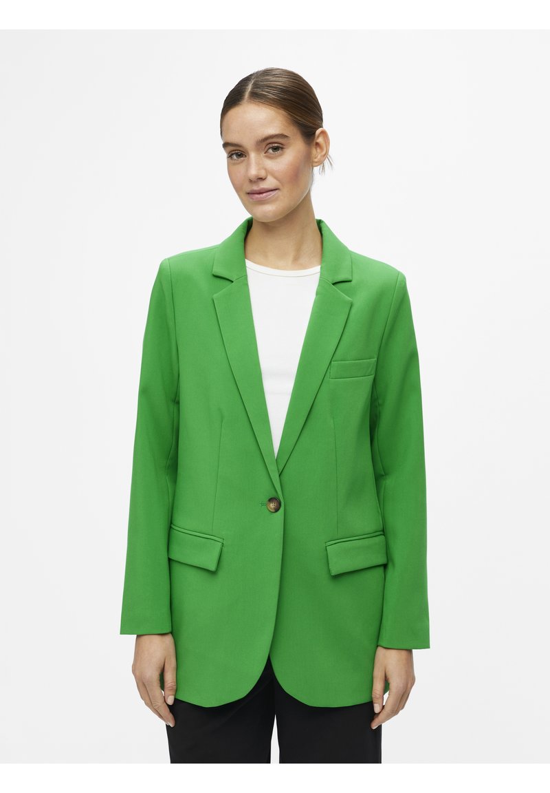 Object - OBJSIGRID L/S NOOS - Blazer - fern green, Enlarge