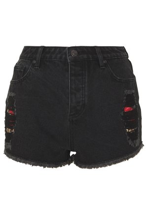 Jeansshort - black denim