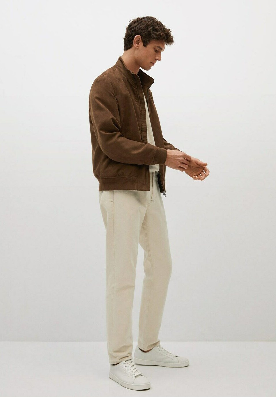 Uomo MIT WILDLEDER EFFEKT - Giubbotto Bomber Uomo MIT WILDLEDER EFFEKT - Giubbotto Bomber