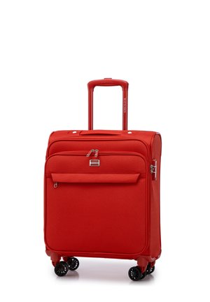 CABIN SUITCASE FROM POLYESTER - Wheeled suitcase - red