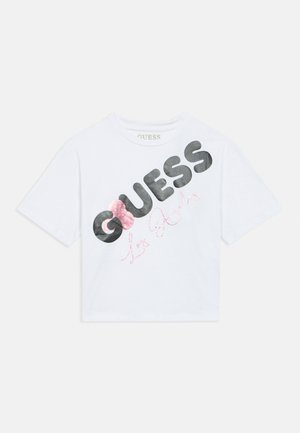 Guess JUNIOR - Tricou cu imprimeu - pure white