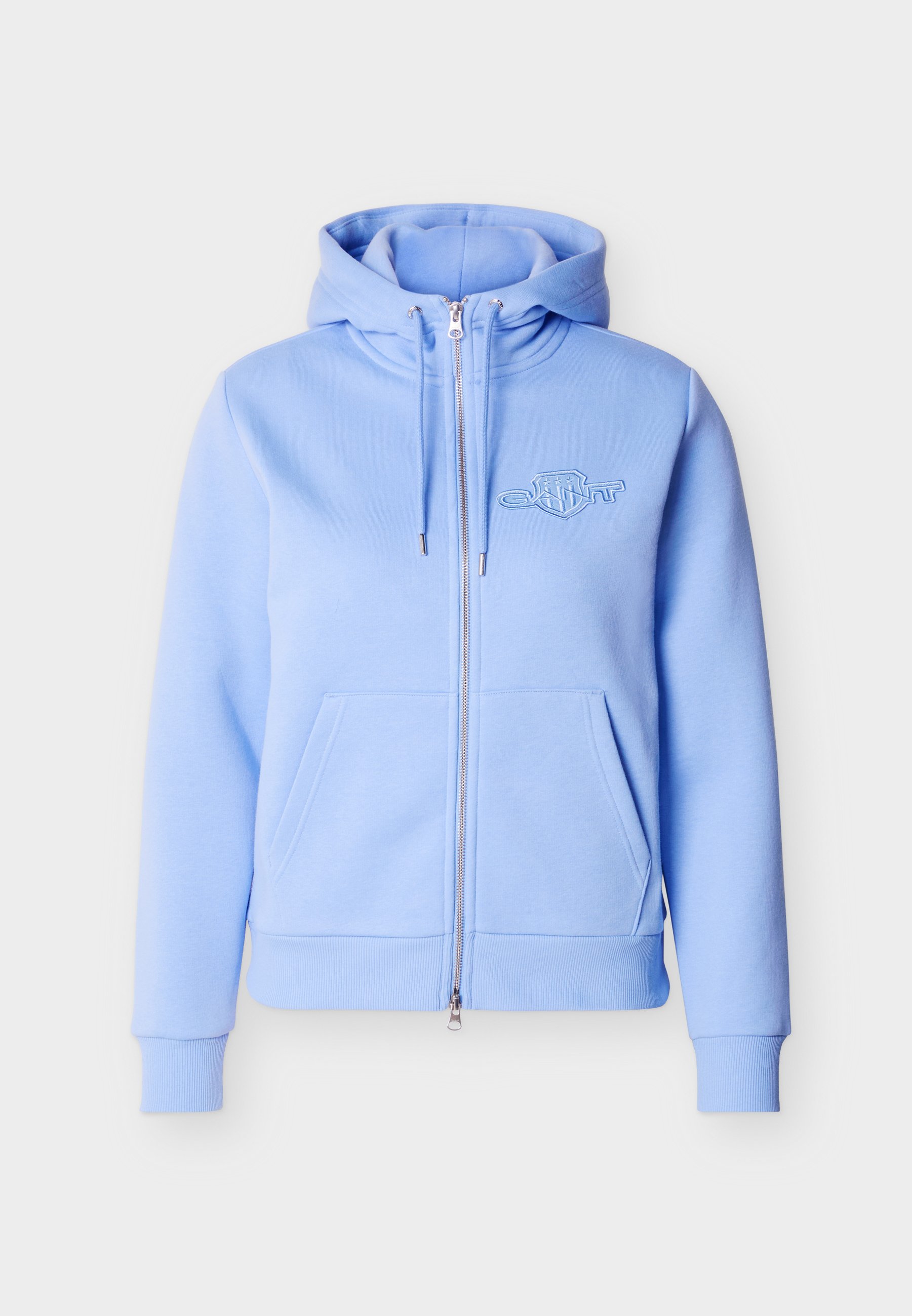 GANT TONAL SHIELD ZIP HOODIE - Mikina na zip - palace blue
