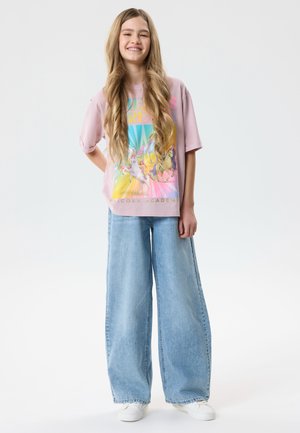 TWO SOON Jeans straight leg - light blue bleached denim