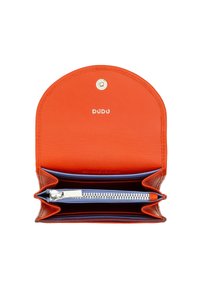 DUDU MINI IN VERA CON  ZIP CHIUSURA A BOTTONE  COMPATTO - Wallet - arancio