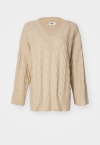 ONLY Stickad tröja - beige