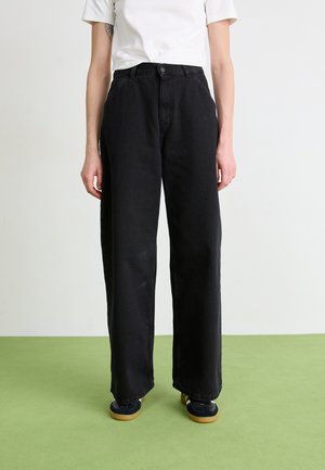 JENS PANT - Traperice opuštenog kroja - black stone washed