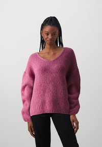 JDY JDYDINEA REVERSIBLE  - Maglione - red violet