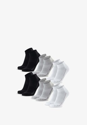 QUARTER 6-PACK - Calcetines de deporte - black grey white